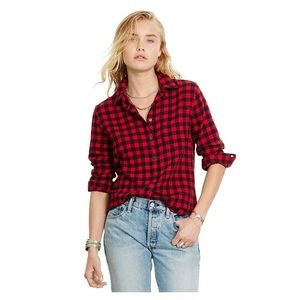 Denim & Supply Ralph Lauren Red Tomboy Shirt, M
